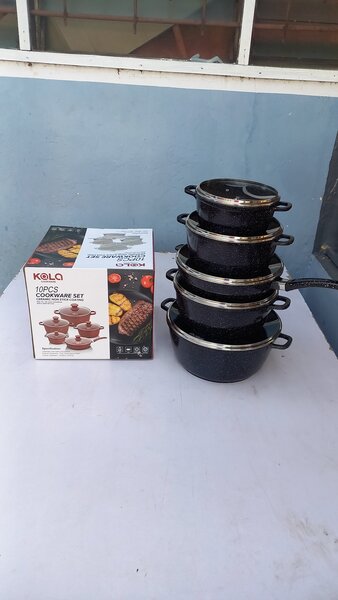 10 pcs Non stick Gtanite coated cookware