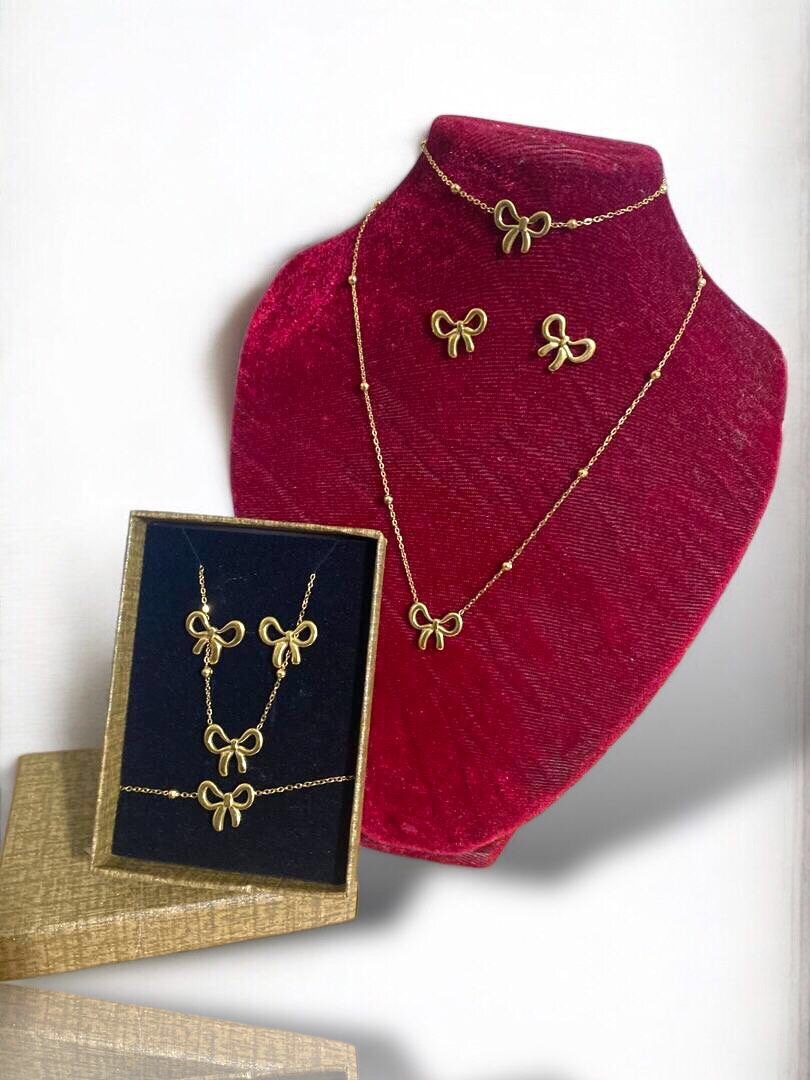 Parure Bijoux en Or Noeud