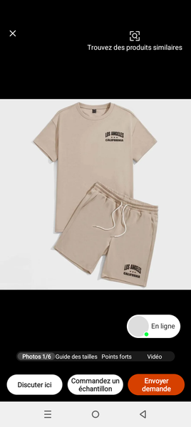 Tenue d'été confortable