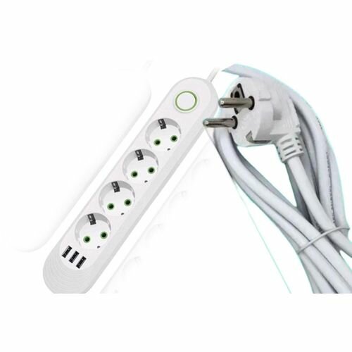 Multiprise 4 Prises Avec 3 Ports