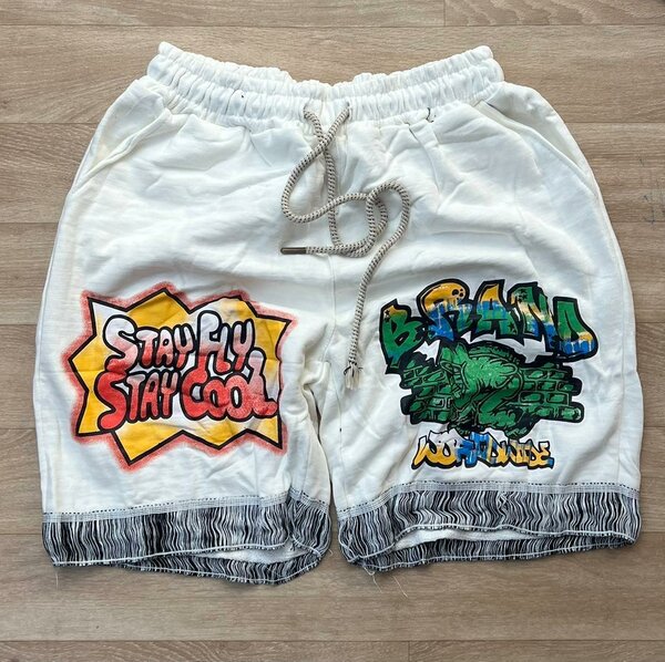 Shorts en coton avec imprimés