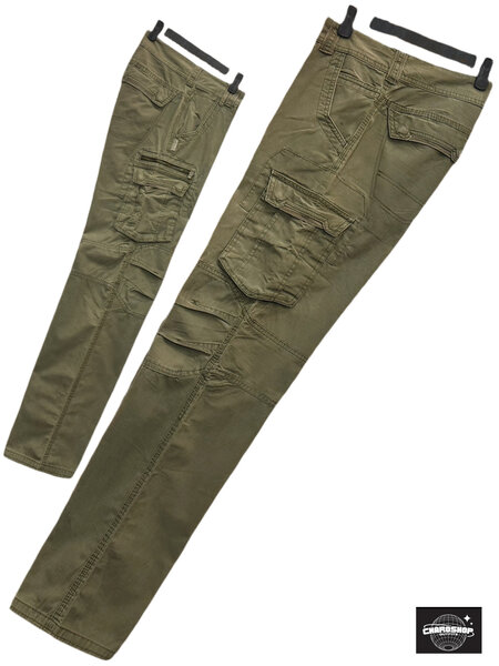 Pantalon cargo vert militaire