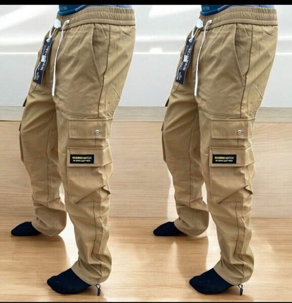 Pantalons cargo beige