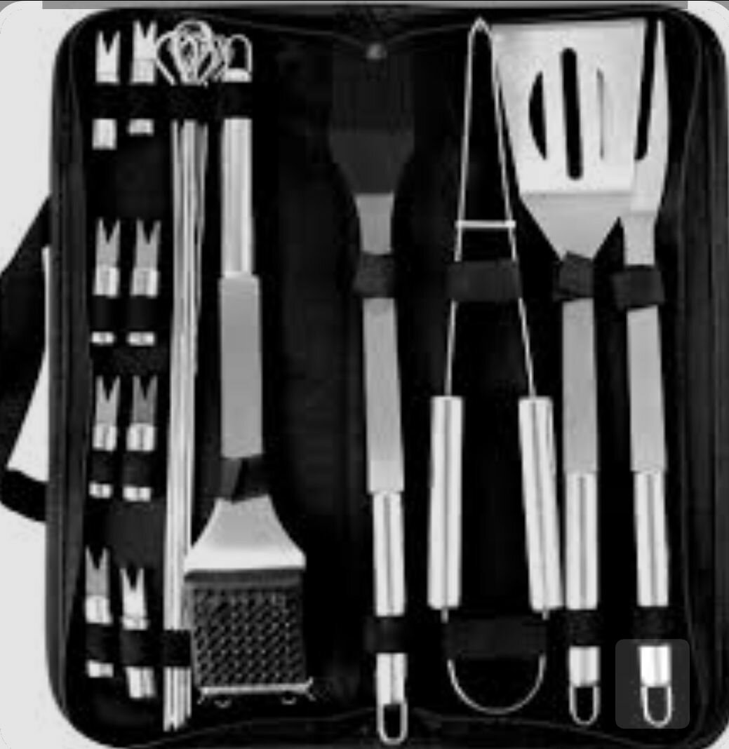 Set d'Outils BBQ en Acier Inox