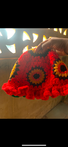 Sunflower crochet bucket hats