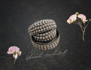 Pearl Work Jwellery Boxes.... Set of 3.