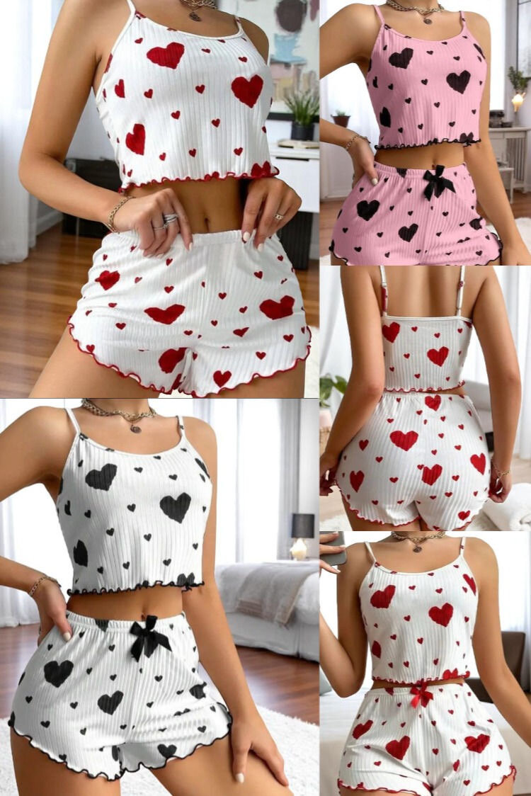 Ensemble Pyjama Femme Cœur