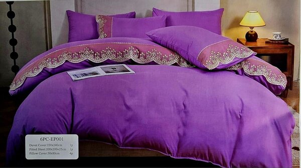 Drap 6 pièces 100% conton gla