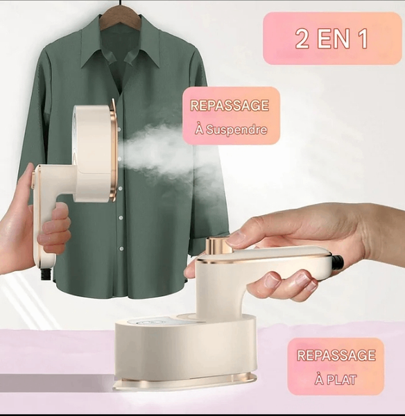 Fer à repasser électrique 2-en-1