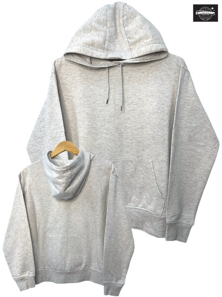 Sweat à capuche gris unisexe