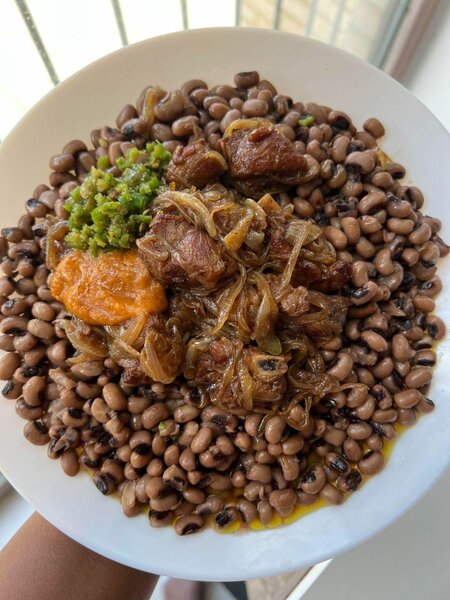 Plat de haricots savoureux