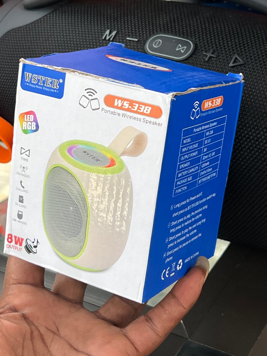 WSTER WS-338 Wireless Speaker Portable Bluetooth Speaker