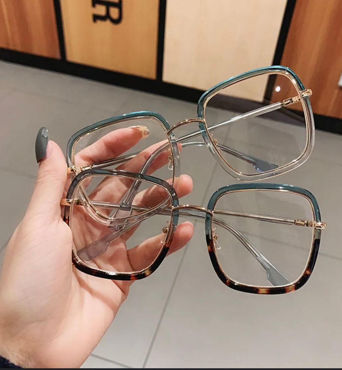 Lunettes surdimensionnées élégantes