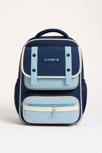 Sac à dos scolaire bleu stylé