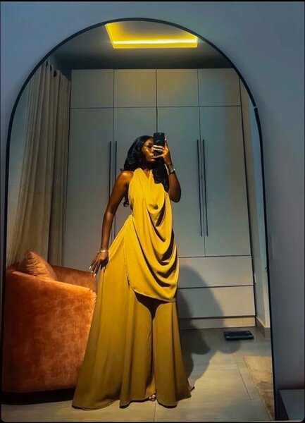 Robe drapée élégante soirée