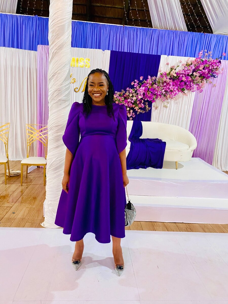 Beautiful Purple Pre loved dress