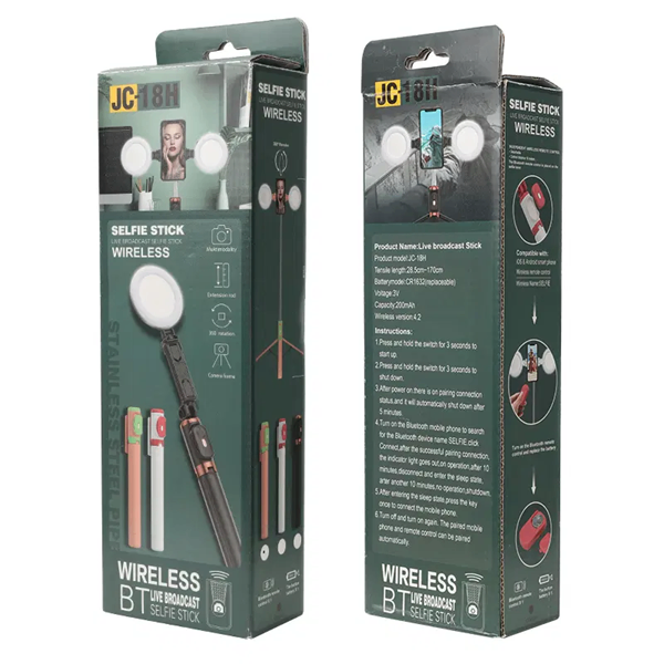 Selfie Stick Trépied Bluetooth JC-18H