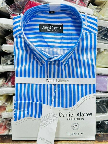 Chemise classique à rayures