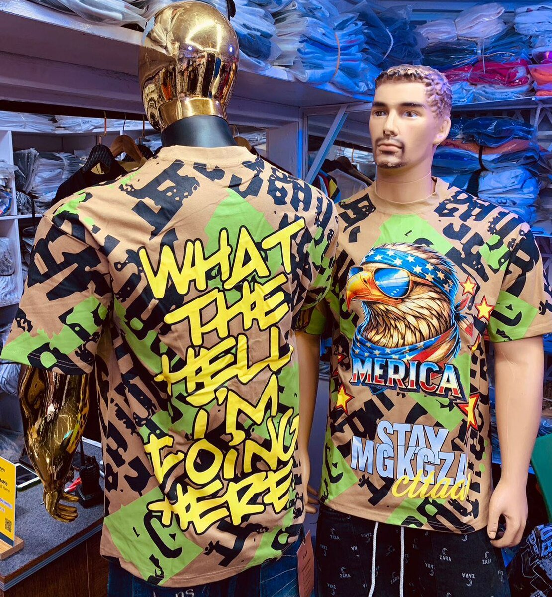 Leather Short & T-shirt