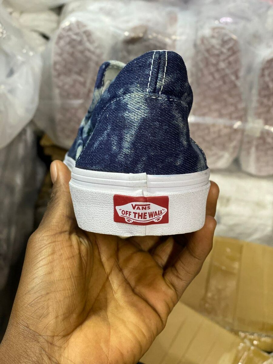 Vans Slip-On Bleu Denim Homme