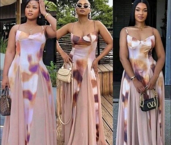 Robe Longue Évasée Élégante