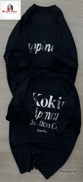 T-shirt noir unisexe Kokino