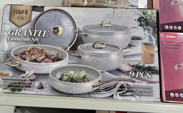 09pc granite cooking pot 1100