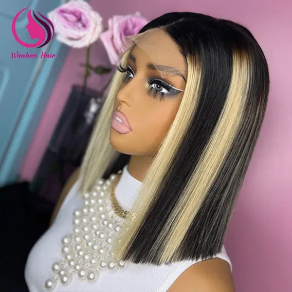 Perruque Bob Blonde Haute Qualité