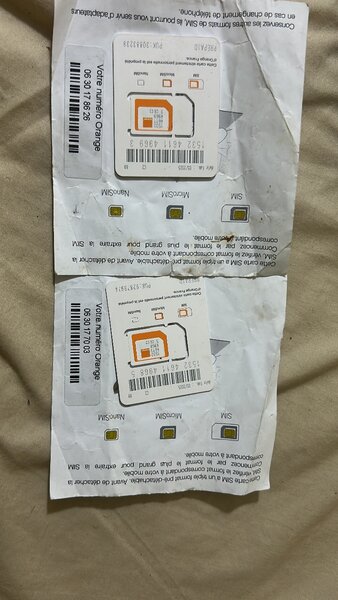 Puce Roaming orange France avec crédit 5 euros