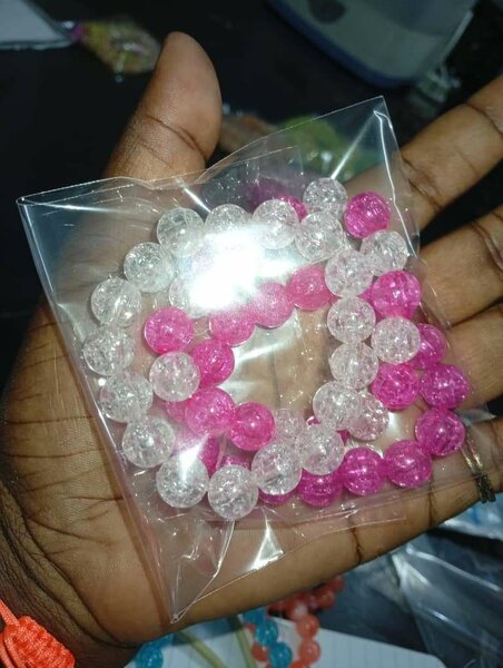 Bracelet en perles scintillantes