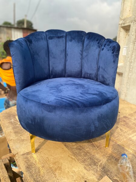Fauteuil velours chic