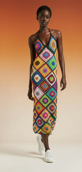 Robe en crochet bubu chic