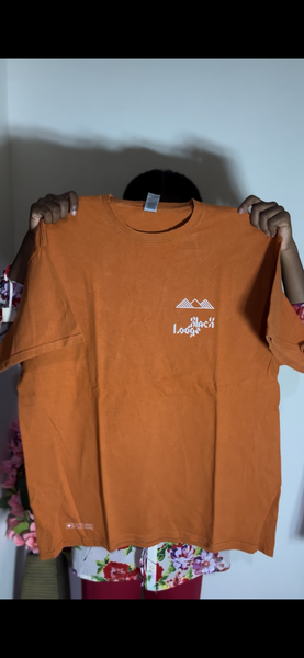 T-shirt orange en coton