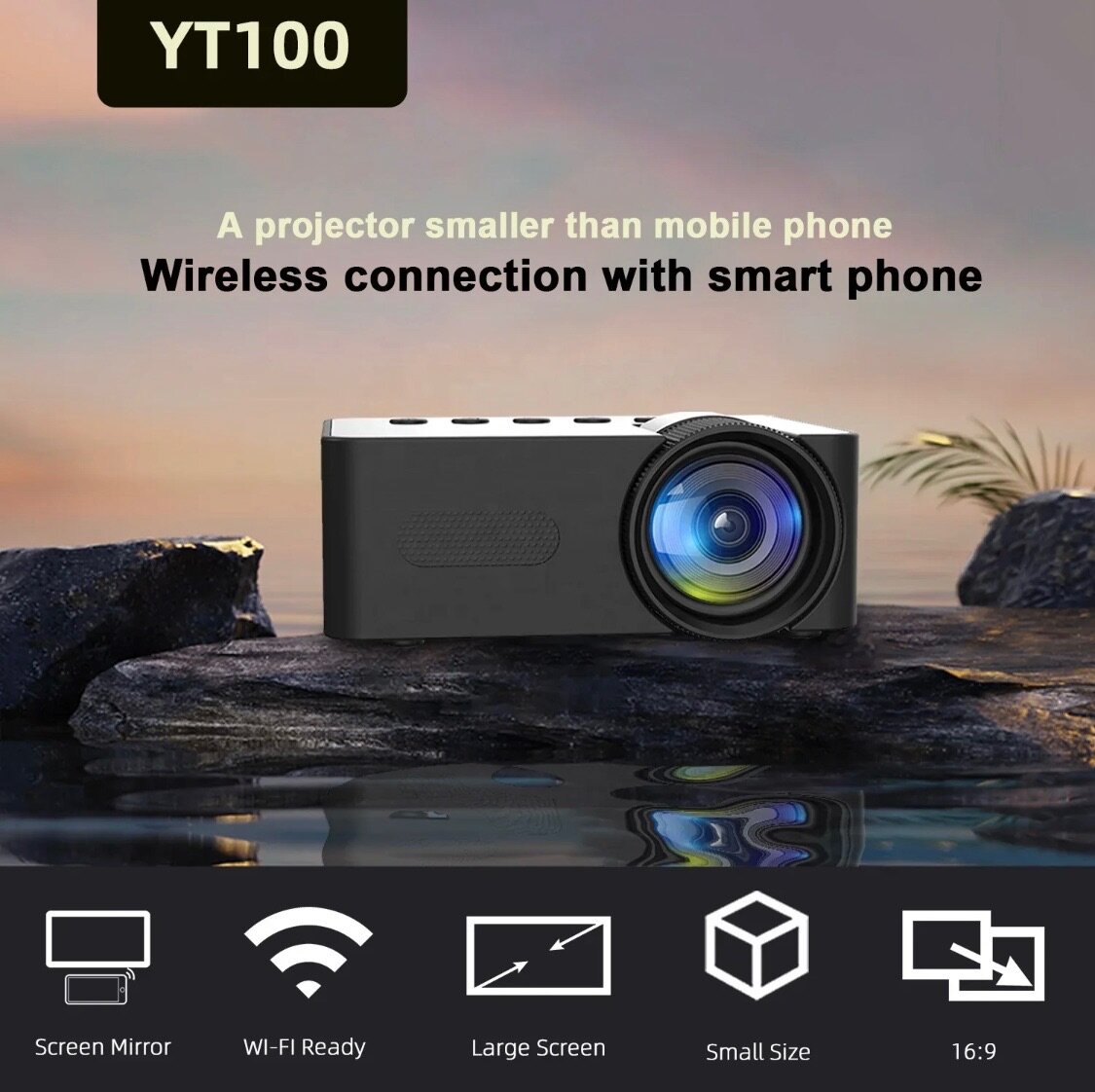 Mini Projecteur Portable Wifi
