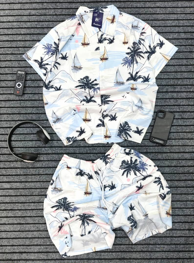 Ensemble homme chemise et short
