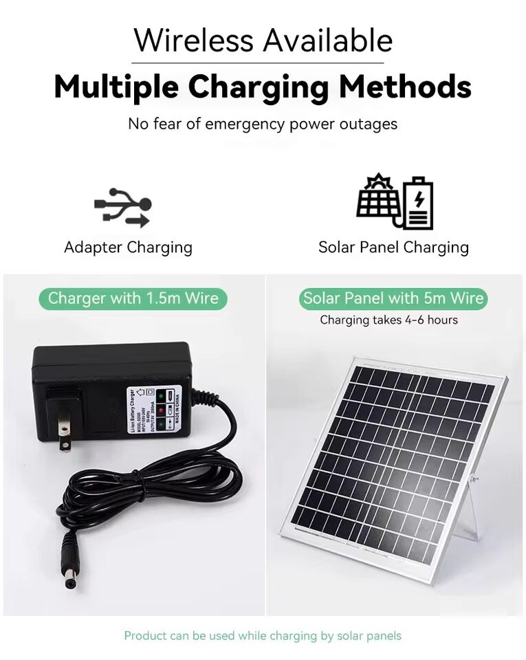 Solar Rechargeable Fan with LED lights