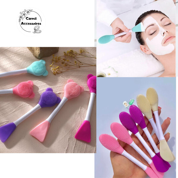 Pinceaux silicone soin visage