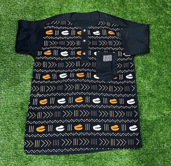 Tunique homme imprimée bohème