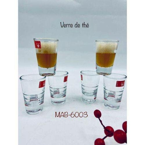 6 Verres à thé élégants