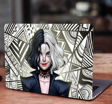 Cruella Art Laptop Skin Vinyl Stickers Decal,12 13 14 15 15.6 inches Notebook Laptop Skin Sticker for all Laptops (RF SKIN)
