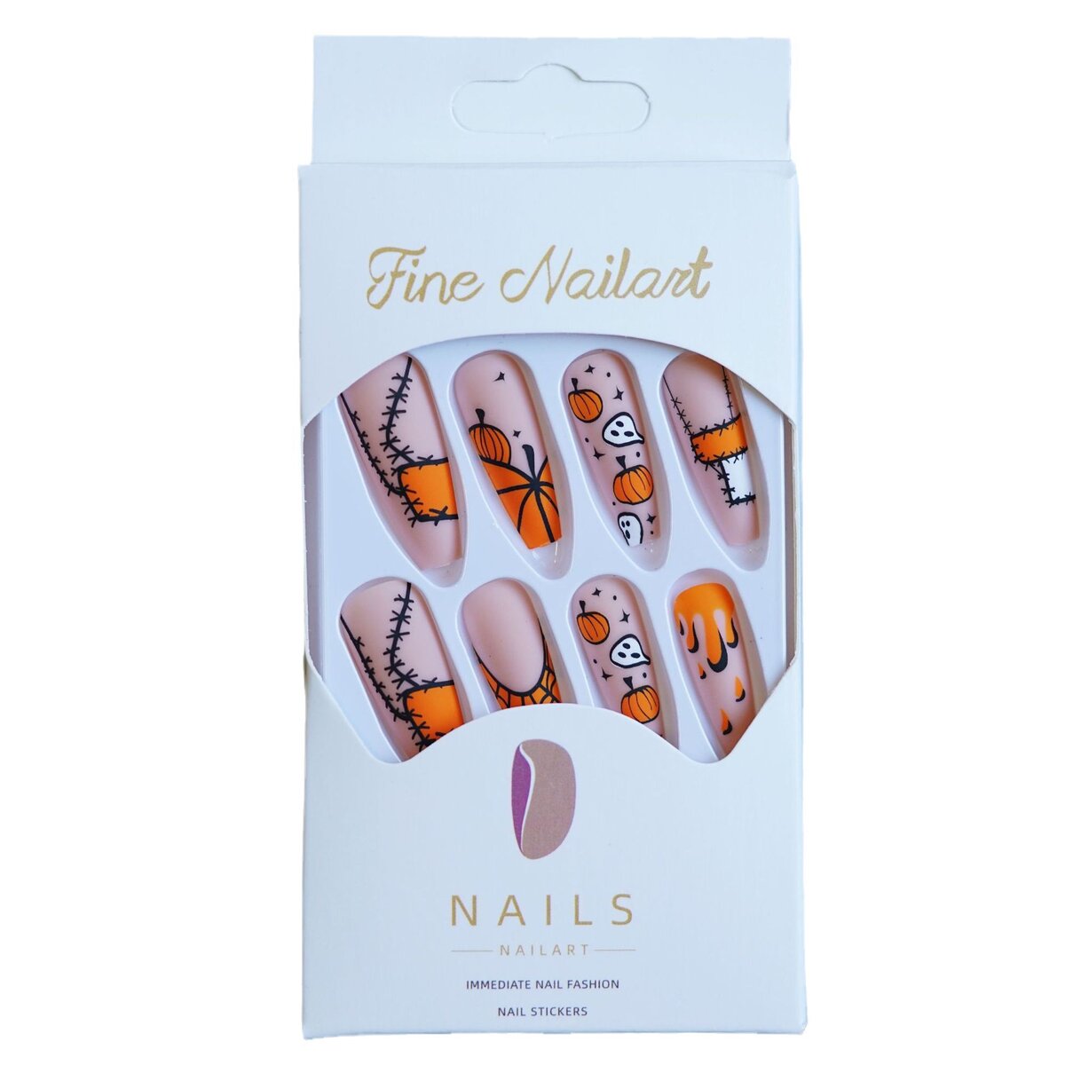 Beautiful nude press on nails