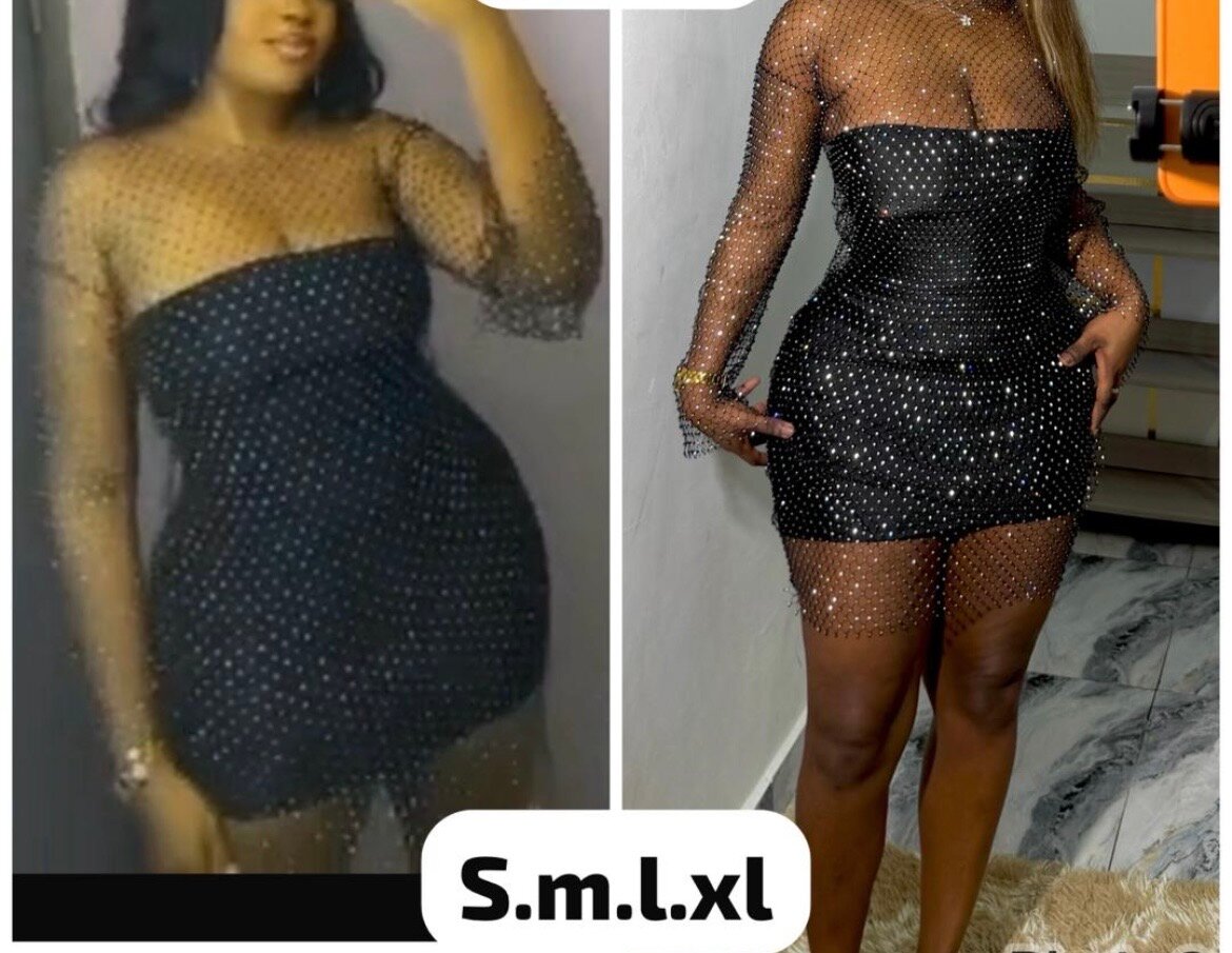 Robe en maille scintillante