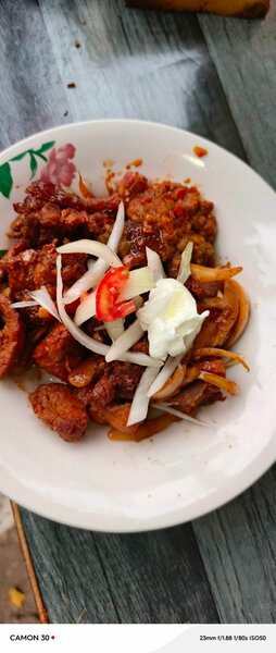 Porc braisé, sauté revenir