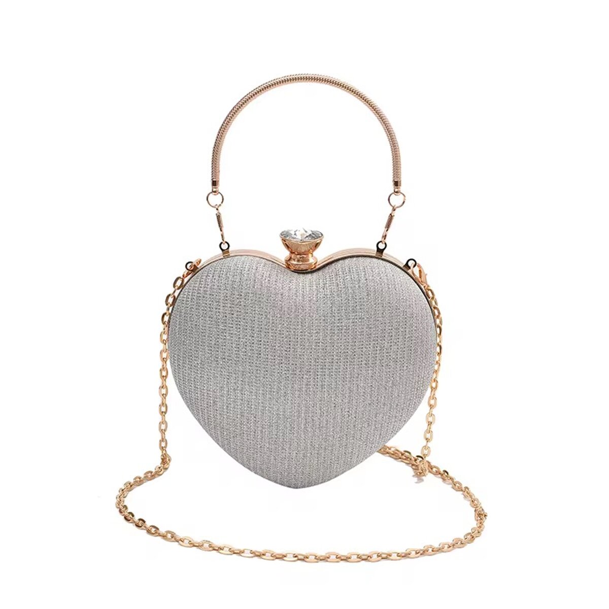 Heart shape clutch