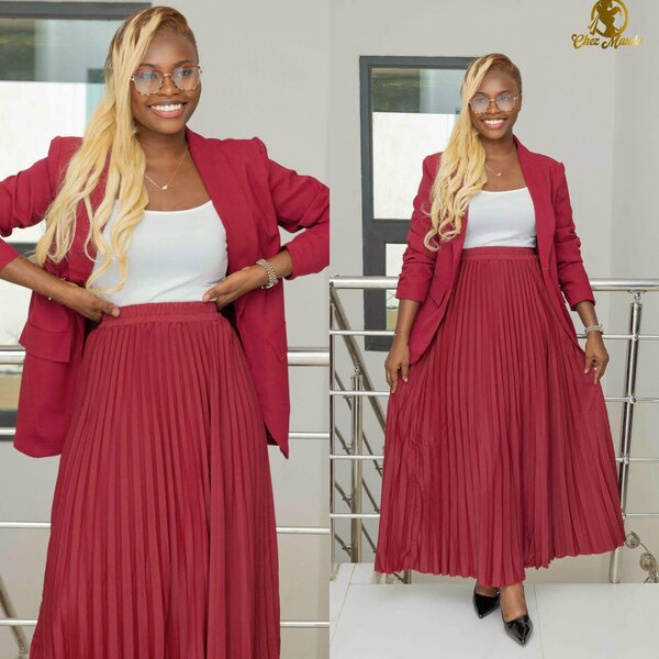 Jupe Plissée Élégante Femme