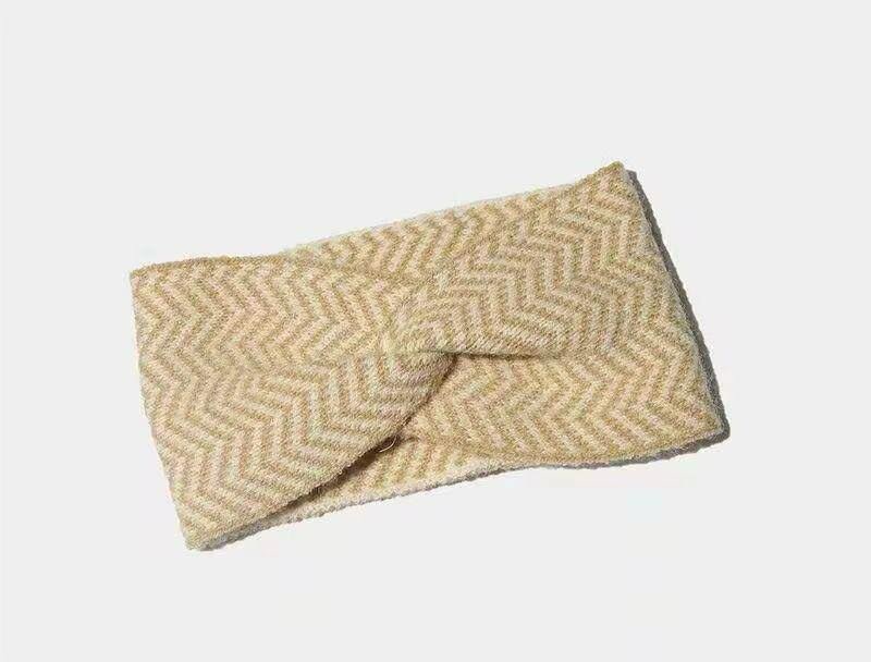 Bandeau Tricot à Motif Chevron