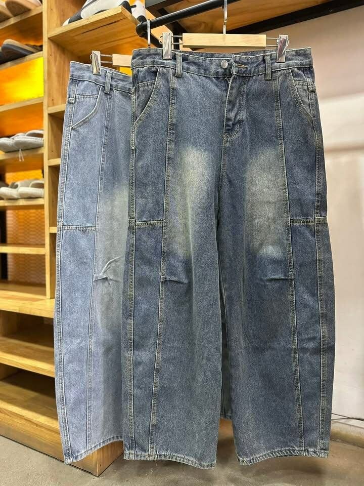 Jean cargo large décontracté homme