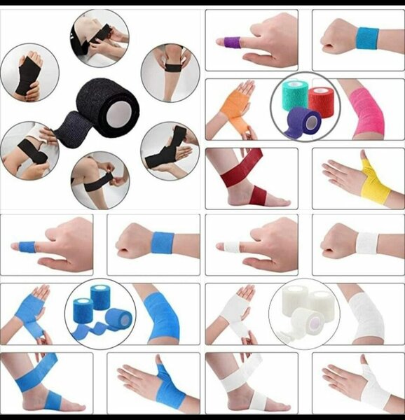 Bandage élastique adhésif coloré