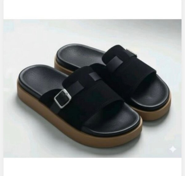 Sandales à plateforme noires