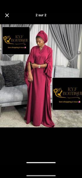 Robe dame avec foulard